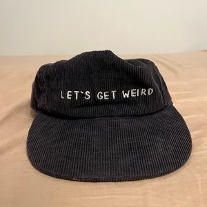 RVCA corduroy SnapBack Let’s Get Weird